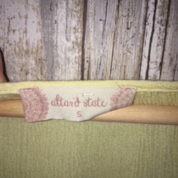 Altar'd State Yellow Embroidered Blouse - Picture 5 of 11